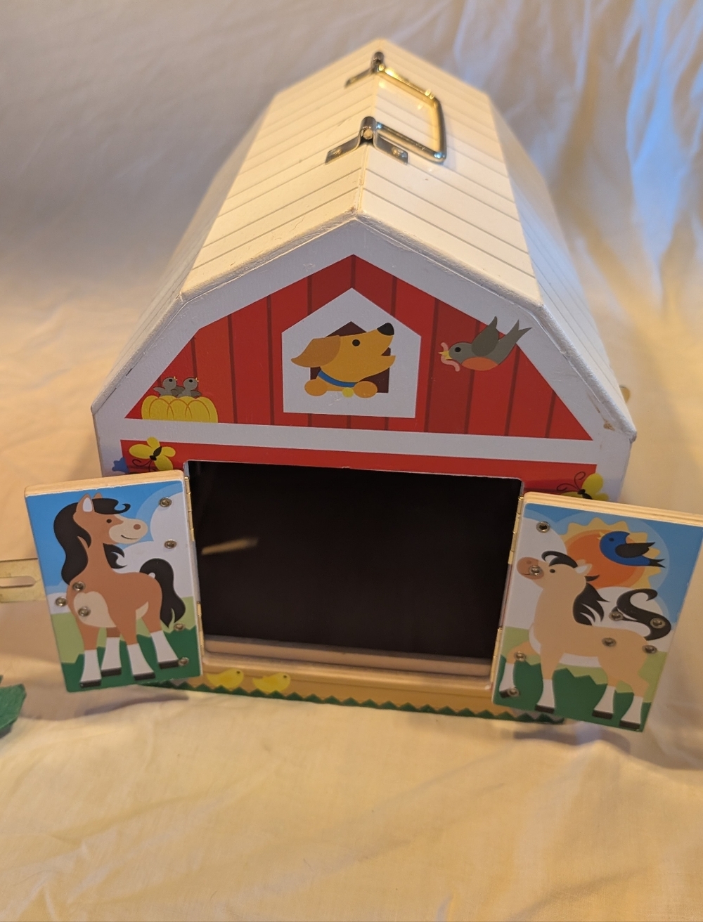 💥 SALE 💥Melissa & Doug Farm Animal Wooden Toy Set - Red/White Barn Playset - Picture 7 of 16